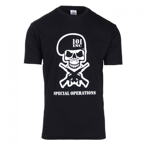 101 inc T-shirt 101 INC special operations van 100% katoen. <div class="colordesc">Zwart</div>