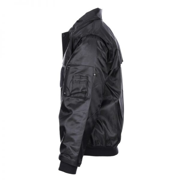 129505 Afrits Jacket Security1 Security jas Zwart van 100% nylon met afritsbare mouwen Zwart. <a title="Maattabel" href="https://dump.dev.newagents.nl/wp-content/uploads/2022/11/129505-Afrits-Jacket-Security-Maattabel.pdf" target="_blank" rel="noopener noreferrer"><button><span style="color: #ef471f; font-size: medium;"><strong>Maattabel</strong></span></button></a>