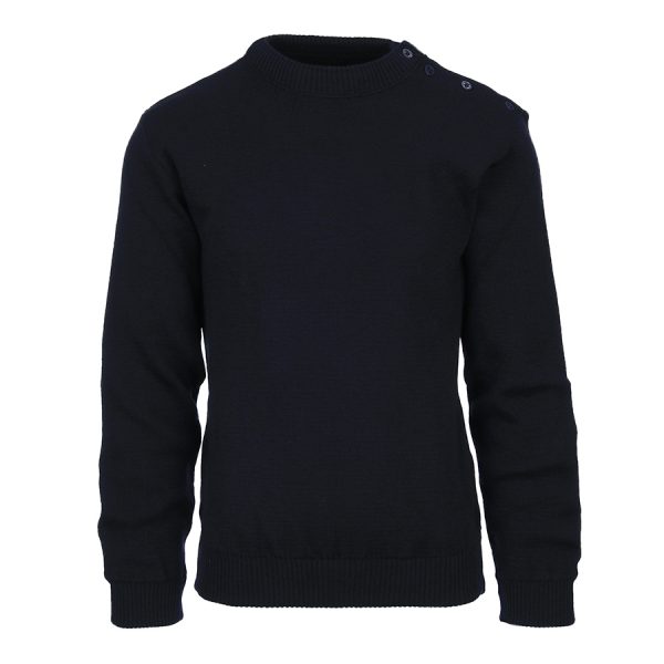 1313302 Bretonse trui wol Deze authentieke <strong>Bretonse trui</strong> is vervaardigd uit <strong>100% hoogwaardige wol</strong>, wat zorgt voor warmte, comfort en duurzaamheid. De klassieke <strong>marine-look</strong> wordt versterkt door de karakteristieke <strong>doorlopende knopen</strong> op de schouder. Een tijdloos kledingstuk dat perfect is voor zowel casual als maritieme outfits. <a title="Maattabel" href="https://dump.dev.newagents.nl/wp-content/uploads/2022/11/1313302-Bretonse-trui-wol-Maattabel.pdf" target="_blank" rel="noopener noreferrer"><button><span style="color: #ef471f; font-size: medium;"><strong>Maattabel</strong></span></button></a>