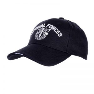 Baseball cap Special Forces zwart