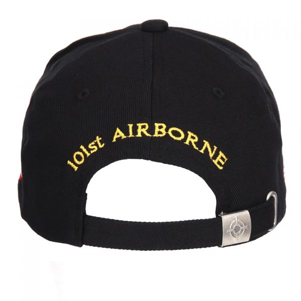 BASEBALL CAP 101ST AIRBORNE4 Baseball cap van 100% katoen. <div class="colordesc">Zwart</div> <div>Merk: Fostex</div>