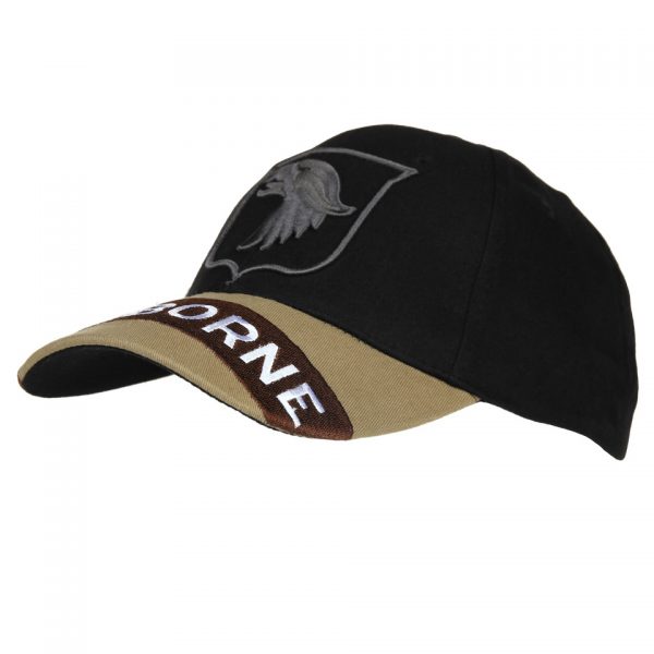 BASEBALL CAP AIRBORNE Baseball cap van 100% katoen. <div class="colordesc">Zwart</div>