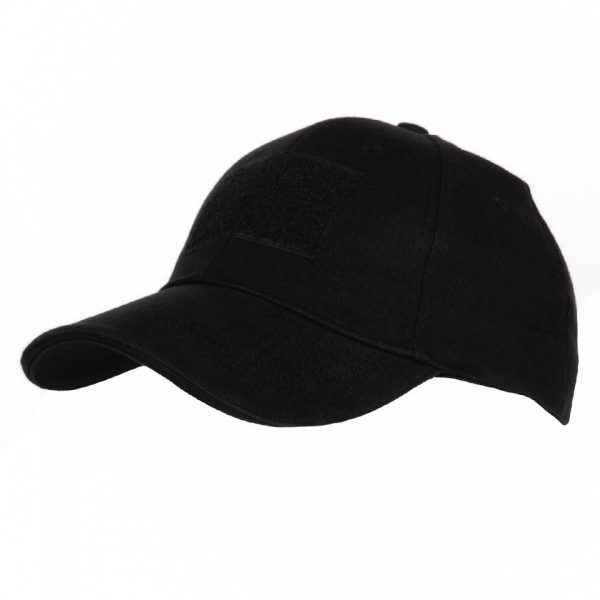 BASEBALL CAP CONTRACTOR Baseball cap Zwart contractor van 100% katoen voorzien van klitteband.