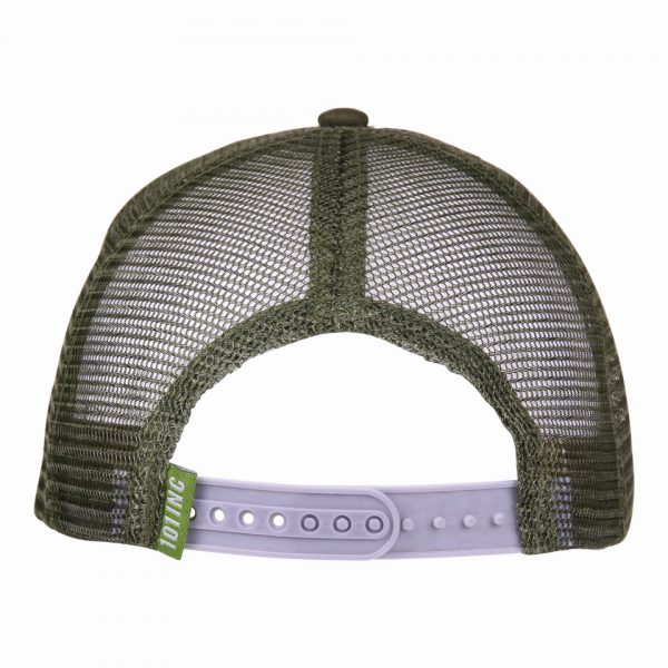BASEBALL CAP MESH 101 INC 12 Baseball cap van katoen/polyester met aan de achterzijde mesh De cap is verstelbaar en heeft een print op de voorzijde van de cap.