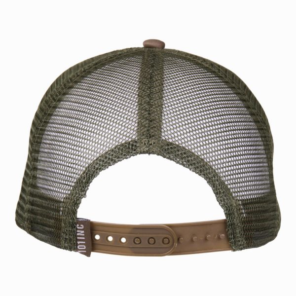 BASEBALL CAP MESH 101 INC 4aa Baseball cap van katoen/polyester met aan de achterzijde mesh De cap is verstelbaar en heeft een print op de voorzijde van de cap.