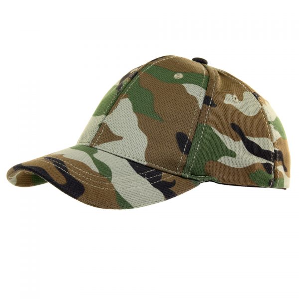 BASEBALL CAP STRETCH Prachtige cap van 100% polyester Voorzien van een elastische stretchvoeringband die zorgt voor een optimaal draagcomfort. De cap voelt door de omgestikte luchtgaatjes aangenaam luchtig aan op het hoofd! <div class="colorimg">Woodland</div>