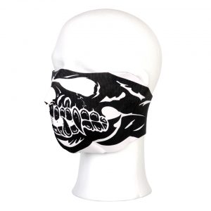 Biker mask half face skull big mouth #110