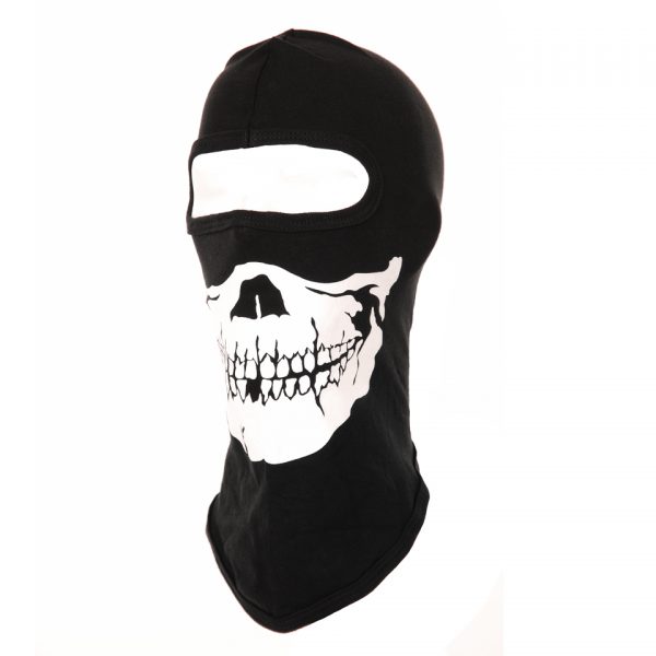 BIVAK 1 GAATS SKULL Bivakmuts 1 gaats met print van 100% polyester. <div class="colordesc">zwart</div>