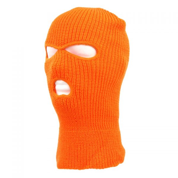 BIVAKMUTS 3 GAATS Bivakmuts 3-gaats Oranje van 100% acryl.