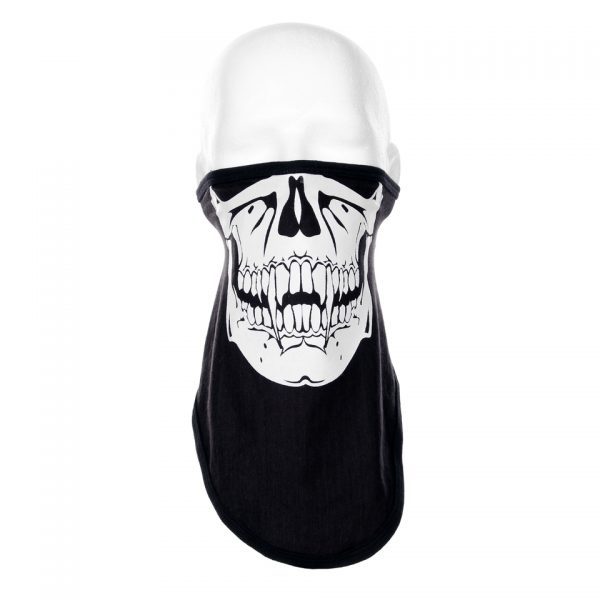 FACE MASK STRETCH KATOEN VAMPIER1 Biker mask gemaakt van katoen met een klittenbandsluiting. <div class="colordesc">zwart</div>