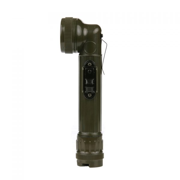 KINDER ARMY LAMP LED1 <div class="colordesc">Kinder army led lamp Groen met broekclip Deze led lam beschikt over vier verschillende kleuren en brandt op 2 AA batterijen.</div>