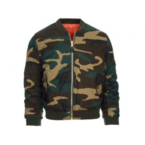 Kinder MA-1 bomber jas woodland