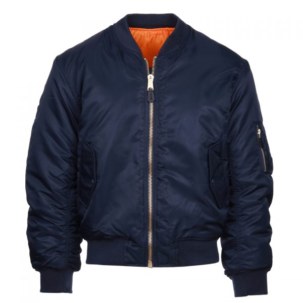 MA 1 BOMBER JACK 1 <strong>Materiaal:</strong> 100% hoogwaardig nylon ✔ <strong>Warme gewatteerde jas</strong> met binnenvoering ✔ <strong>Metalen ritssluiting</strong> voor extra duurzaamheid ✔ <strong>Twee steekzakken met drukknoop</strong> op de voorzijde ✔ <strong>Armzakje met metalen rits</strong> voor kleine accessoires ✔ <strong>Omkeerbare oranje binnenvoering</strong> voor extra zichtbaarheid ✔ <strong>Lage kraag</strong> voor een tijdloze look ✔ <strong>Verkrijgbaar in XXS t/m XXL</strong>, inclusief <strong>XS voor tieners vanaf 15 jaar</strong> <strong>Gewicht:</strong> 900 g <strong>Merk:</strong> Fostex Garments <strong>Perfect voor:</strong> <ul> <li>Beveiligingspersoneel & outdoor activiteiten</li> <li>Fans van militaire stijl & urban fashion</li> <li>Bescherming tegen kou en wind in alle seizoenen</li> <li>Streetwear en casual looks</li> </ul> Met zijn <strong>authentieke ontwerp</strong>, <strong>functionaliteit</strong> en <strong>tijdloze stijl</strong> is de <strong>MA-1 bomber jacket</strong> een must-have voor zowel militaire liefhebbers als modebewuste dragers! Voor de dames is het belangrijk om waarschijnlijk 1 maat kleiner te bestellen. <div><strong>Twijfel je over de maat, bestel dan één maatje groter. De jas valt wat kleiner uit.</strong></div> <div><a title="Maattabel" href="https://dump.dev.newagents.nl/wp-content/uploads/2025/01/Bomber-jas-dump.dev.newagents.nl_.pdf" target="_blank" rel="noopener noreferrer"><button><span style="color: #ef471f; font-size: medium;"><strong>Maattabel</strong></span></button></a></div>