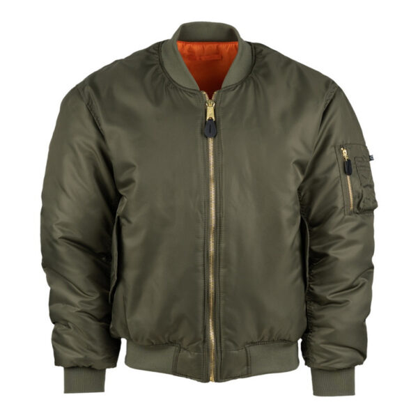 MA 1 bomber jack dark olive <strong>Materiaal:</strong> 100% hoogwaardig nylon ✔ <strong>Warme gewatteerde jas</strong> met binnenvoering ✔ <strong>Metalen ritssluiting</strong> voor extra duurzaamheid ✔ <strong>Twee steekzakken met drukknoop</strong> op de voorzijde ✔ <strong>Armzakje met metalen rits</strong> voor kleine accessoires ✔ <strong>Omkeerbare oranje binnenvoering</strong> voor extra zichtbaarheid ✔ <strong>Lage kraag</strong> voor een tijdloze look ✔ <strong>Verkrijgbaar in XXS t/m XXL</strong>, inclusief <strong>XS voor tieners vanaf 15 jaar</strong> <strong>Gewicht:</strong> 900 g <strong>Merk:</strong> Fostex Garments <strong>Perfect voor:</strong> <ul> <li>Beveiligingspersoneel & outdoor activiteiten</li> <li>Fans van militaire stijl & urban fashion</li> <li>Bescherming tegen kou en wind in alle seizoenen</li> <li>Streetwear en casual looks</li> </ul> Met zijn <strong>authentieke ontwerp</strong>, <strong>functionaliteit</strong> en <strong>tijdloze stijl</strong> is de <strong>MA-1 bomber jacket</strong> een must-have voor zowel militaire liefhebbers als modebewuste dragers! Voor de dames is het belangrijk om waarschijnlijk 1 maat kleiner te bestellen. <div><strong>Twijfel je over de maat, bestel dan één maatje groter. De jas valt wat kleiner uit.</strong></div> <div><a title="Maattabel" href="https://dump.dev.newagents.nl/wp-content/uploads/2025/01/Bomber-jas-dump.dev.newagents.nl_.pdf" target="_blank" rel="noopener noreferrer"><button><span style="color: #ef471f; font-size: medium;"><strong>Maattabel</strong></span></button></a></div>