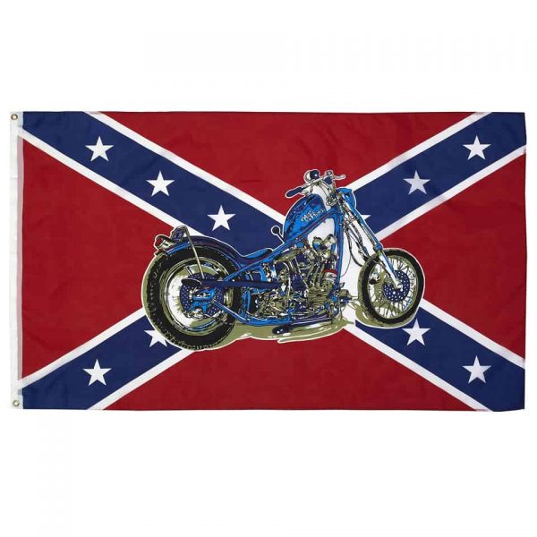 VLAG REBEL MOTOR Vlag van 100% polyester Afmeting; 1 X 1,5 m.