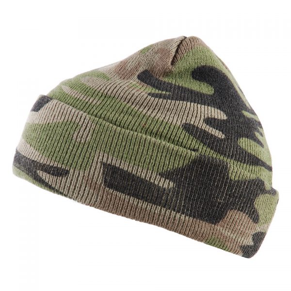 commando muts camo fijn Commando muts fijn gebreid 100% acryl. <div class="colordesc">Woodland</div>