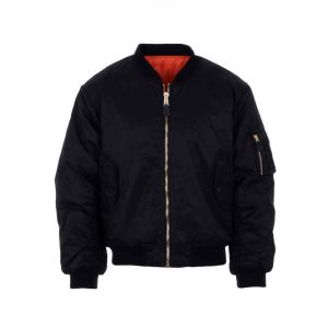 Kinder MA-1 bomber jas Zwart