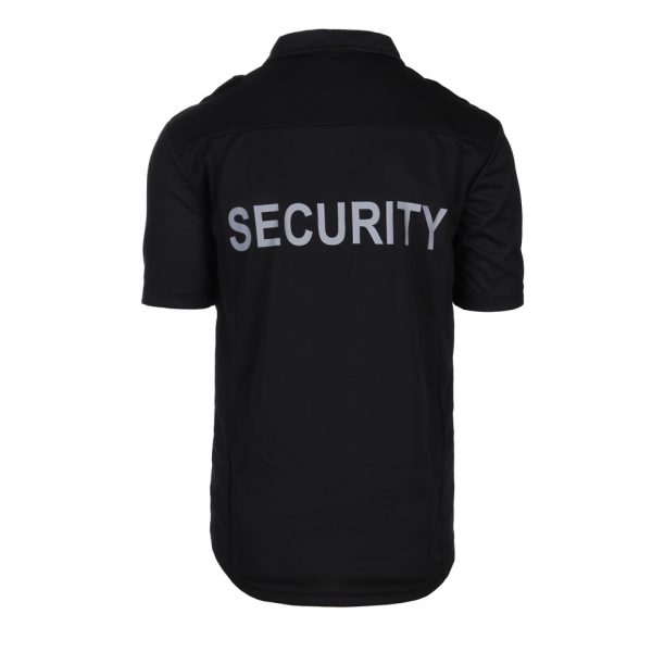 secu1 Polo shirt security van 100% polyester. <div class="colordesc">Zwart</div>