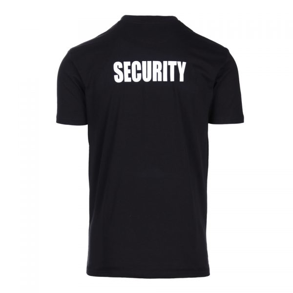 security1 2 T-shirt security met korte mouw in het zwart van 100% katoen. <div class="colordesc"> Ons T-shirt Security is een essentieel kledingstuk voor professionals in de beveiligingssector. Met korte mouwen biedt dit T-shirt comfort en bewegingsvrijheid, zodat je je taken effectief kunt uitvoeren. Dit T-shirt is vervaardigd uit hoogwaardig 100% katoen, wat niet alleen een zacht en aangenaam gevoel op de huid geeft, maar ook duurzaamheid en langdurige prestaties garandeert, zelfs bij dagelijks gebruik. Het klassieke ontwerp is voorzien van het woord "Security" in opvallende letters aan de voor- en achterkant, waardoor je direct herkenbaar bent als een professionele beveiliger. Of je nu werkt in de beveiligingsbranche, evenementenbeheer, of gewoon op zoek bent naar een comfortabel en stijlvol T-shirt, ons T-shirt Security met korte mouw is de juiste keuze. Het combineert functionaliteit met een professionele uitstraling en is geschikt voor dagelijks gebruik. </div>
