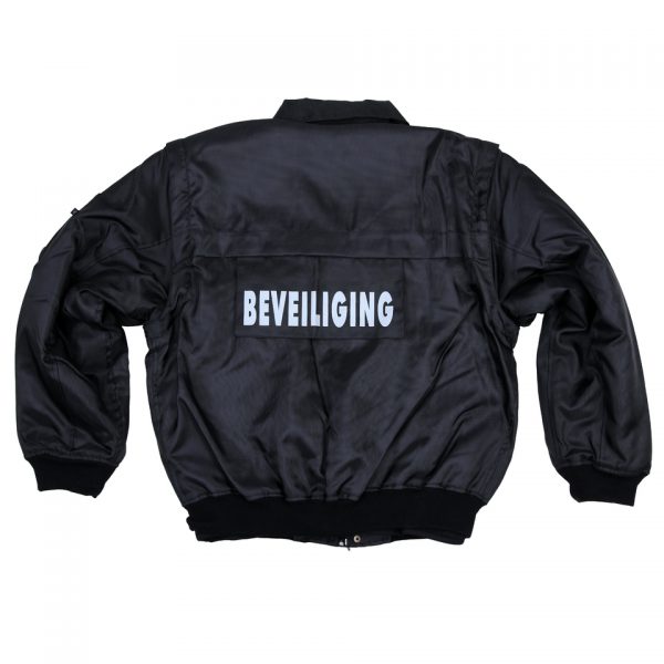 security1 Security jas Zwart van 100% nylon met afritsbare mouwen Zwart. <a title="Maattabel" href="https://dump.dev.newagents.nl/wp-content/uploads/2022/11/129505-Afrits-Jacket-Security-Maattabel.pdf" target="_blank" rel="noopener noreferrer"><button><span style="color: #ef471f; font-size: medium;"><strong>Maattabel</strong></span></button></a>