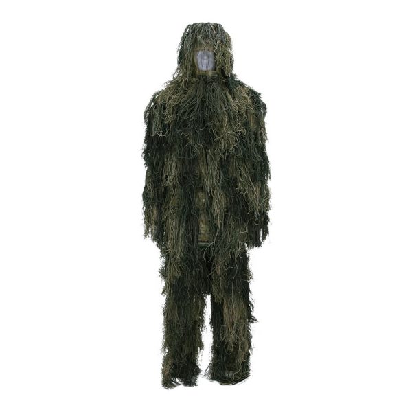 469258 Gillie suit special forces1 Ghillie Suit Special Forces Woodland bij DeDump.nl is een professioneel camouflage pak dat is ontworpen voor gebruik door special forces. Dit pak is gemaakt van hoogwaardig nylon en katoen om duurzaamheid en betrouwbaarheid te garanderen tijdens tactische operaties en outdoor missies. Het Ghillie Suit biedt uitstekende camouflage-eigenschappen, waardoor je bijna onzichtbaar wordt in je omgeving. Het is voorzien van losse vezels en bladeren die perfect opgaan in verschillende natuurlijke omgevingen, waardoor je effectief kunt opgaan in je omgeving en je aanwezigheid kunt verbergen. Het pak wordt compleet geleverd, inclusief hoofddeksel, waardoor je volledig bedekt bent en je hoofd en lichaam zijn gecamoufleerd. Dit Ghillie Suit is ontworpen voor intensief gebruik en biedt optimale bescherming tegen de elementen en eventuele schade. Het is ideaal voor gebruik door special forces, jacht, outdoor activiteiten en fotografie. Ga voor de ultieme camouflage met het Ghillie Suit Special Forces. Bestel nu bij DeDump.nl en bereid je voor op onopvallende en succesvolle missies in verschillende omgevingen.