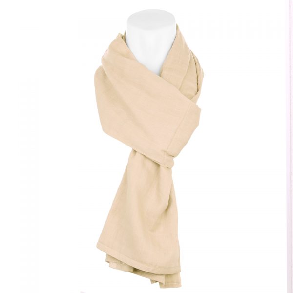 CHECHE SJAAL4 Cheche sjaal van 100% lichte katoen Afmeting: 225 x 90 cm. <div> <div class="colorimg">Beige</div> </div>
