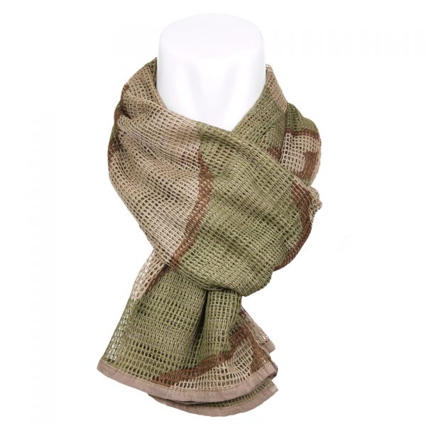 COMBAT SJAAL4 Combat sjaal 3 KLR. Desert <strong>Afmetingen: </strong> 175 x 100 cm. <strong>Materiaal: </strong>65% polyester en 35% katoen.