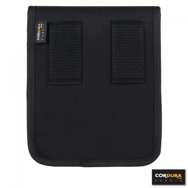DOCUMENT POUCH CORDURA DP2222 Document pouch van 100% Cordura. Deze pouch is geschikt voor verschillende documenten/notitie boekjes. Voorzien van een riemlus. Afmeting: 20 x 16 x 5 cm. <div class="colordesc">Zwart</div>