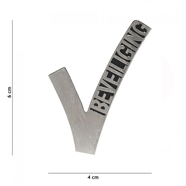EMBLEEM METAAL BEVEILIGING SCHROEFDRAAD 11951 2050 Embleem security/beveiliging met tekst/afbeelding van metaal. &nbsp;