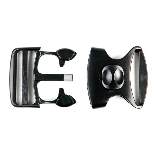 GESP MET LOCK PLASTIC Politie buckle plastic. <div class="colordesc">zwart</div>