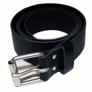 Leren riem met gesp