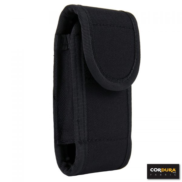 MOBILE PHONE POUCH CORDURA DP2051 GSM pouch van 100% Cordura. Voorzien een velcro riemlus. Afmeting: 12,5 x 6,5 x 2,5 cm. <div class="colordesc">zwart</div>