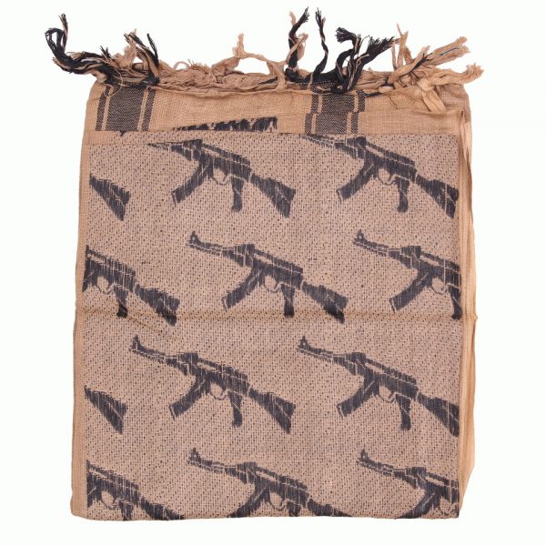 PLO SJAAL AK1 PLO sjaal met print. Gemaakt van 100% katoen. <strong>Afmeting: </strong>110 x 100 cm