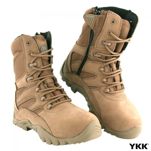 PR. TACTICAL BOOTS RECON2 <big>Tactical boots Wolf Grey gemaakt van 100% leder. Deze boots zijn speciaal gemaakt voor buitensport en Security maar ook geschikt voor casual gebruik. Voorzien van een YKK rits voor gemakkelijk snel in-en uitstappen. De boots hebben een anti-slip en een olie-bestendige zool. Doordat de boots lichtgewicht en flexibel zijn, lopen de schoenen erg comfortabel. </big> <big><strong>Kenmerken:</strong></big> <ul> <li><big>Gemaakt van 100% leder</big></li> <li><big>YKK rits</big></li> <li><big>Anti-slip en olie-bestendige loopzool</big></li> <li><big>Licht van gewicht</big></li> </ul> <div> <div></div> </div>