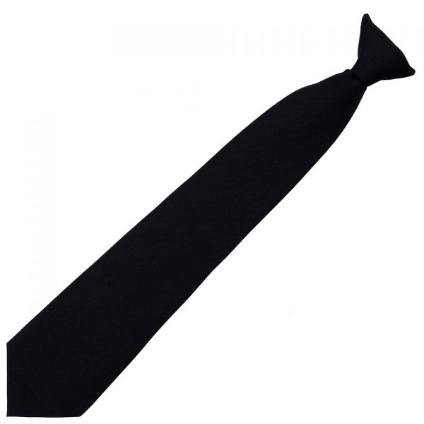 STROPDAS SECURITY Stropdas security Zwart van 100% polyester Clipdas.