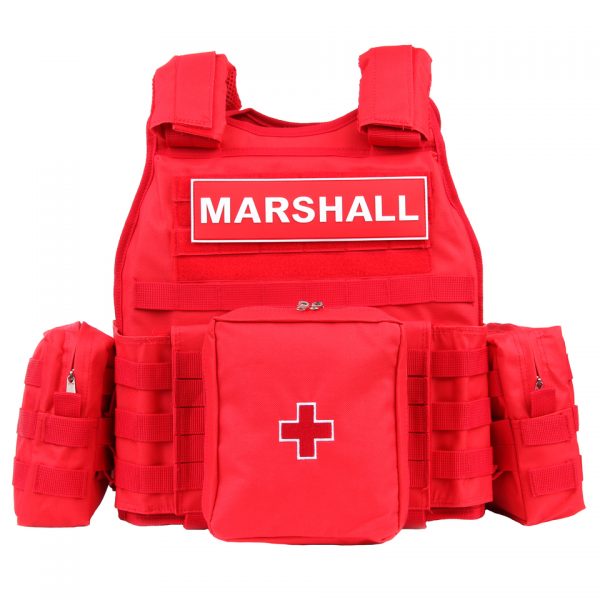 TACTICAL VEST MARSHALL Tactical vest Marshall. <div class="colordesc">rood</div>