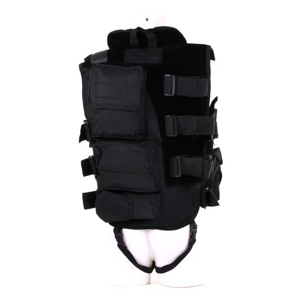 TACTICAL VEST MET KRAAG3 Tactical vest van 100% nylon. <div class="colordesc">zwart</div>