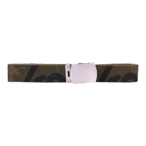 Tropenkoppel met chrome gesp5 <big>Tropenkoppel gemaakt van 100% katoen/canvas met een chromen gesp.</big> <strong>Kenmerken:</strong> <ul> <li><big>Breedte: 30 mm</big></li> <li><big>Lengte: 130 cm</big></li> <li><big>Chromen gesp</big></li> <li><big>Verkrijgbaar in 9 kleuren</big></li> </ul> <big><strong>Materiaal</strong>: 100% katoen/canvas​</big>