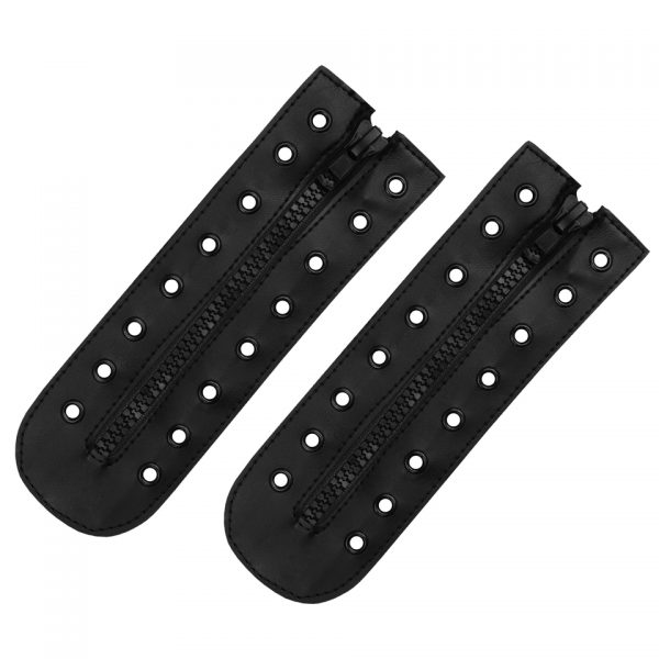 VETER RITS 8 GAATS 8 rings veter rits van synthetisch leer Lengte: 22 cm Set á 2 stuks Deze bevestig je aan je schoenen waardoor je van een vetersluiting een ritssluiting maakt. <div class="colordesc">zwart</div>