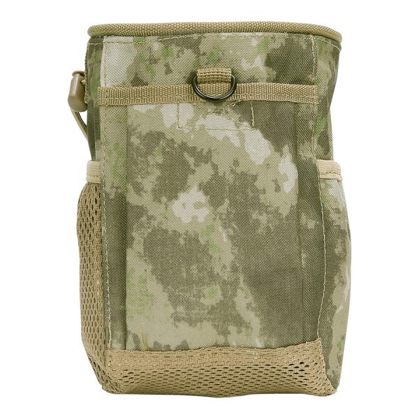 359540 Dump pouch Deze <strong>opvouwbare dump pouch</strong> van <strong>101 INC</strong> is een onmisbare accessoire voor iedereen die actief bezig is met tactische operaties, airsoft of outdoor activiteiten. Gemaakt van <strong>100% nylon</strong>, met <strong>klittenbandsluiting</strong>, <strong>trekkoord</strong> en <strong>Molle clips</strong> voor eenvoudige bevestiging. Compact, lichtgewicht en toch duurzaam. <strong>Belangrijkste voordelen:</strong> <ul> <li><strong>Opvouwbaar design</strong> voor gemakkelijke opslag</li> <li><strong>100% nylon</strong>: lichtgewicht en slijtvast</li> <li>Voorzien van <strong>klittenband, trekkoord en Molle clips</strong></li> <li>Geschikt voor gebruik tijdens tactische operaties, airsoft en outdoor activiteiten</li> <li><strong>Compacte afmeting</strong>: 20 x 14,5 x 12 cm</li> </ul>
