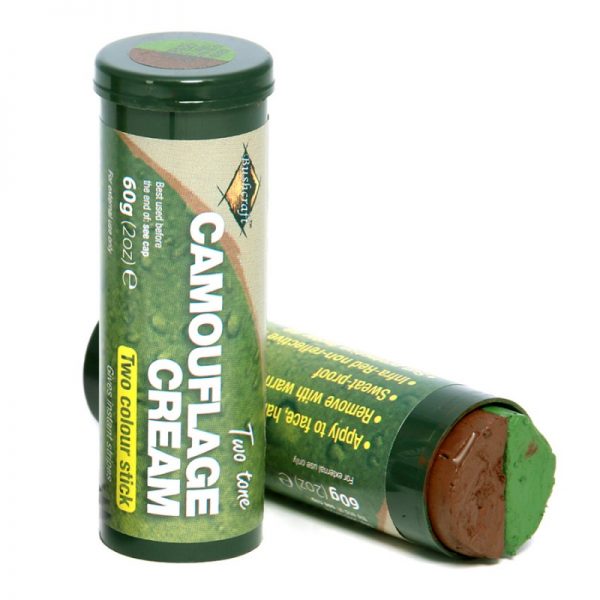 463110 BCB camo stick 60 gr. bruin groen Camouflage stick met 2 kleuren van BCB - Bruin/Groen. Compact formaat. <strong>Inhoud: </strong>60gr.