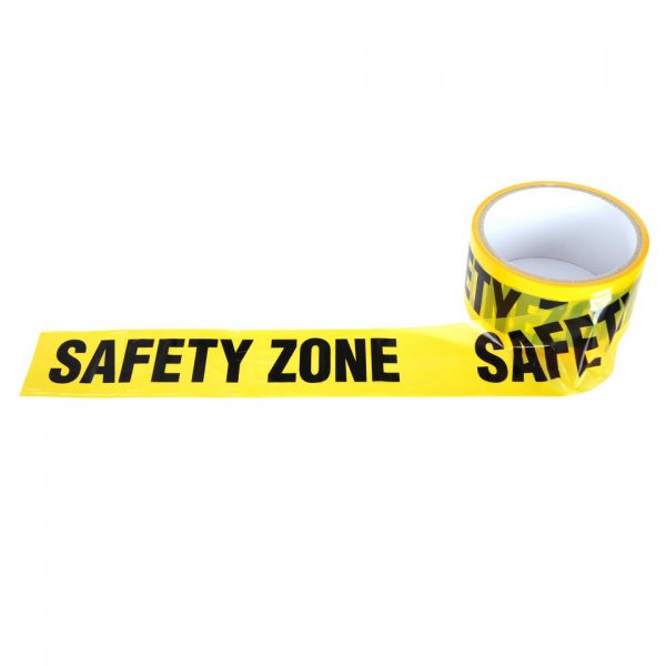 AFZETLINT SAFETY ZONE Afzetlint met tekst Afmeting: 48 mm x 30 mtr. &nbsp;