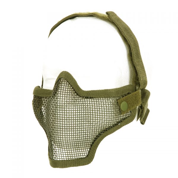 AIRSOFT BESCHERMINGS MASKER Stevig gezichts beschermingsmasker Groen. Dit masker beschermt gezicht tegen de munitie uit replica's. 101 inc.