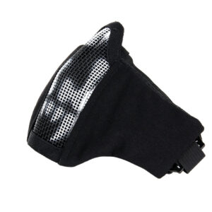 Airsoft face mask nylon/mesh with skull