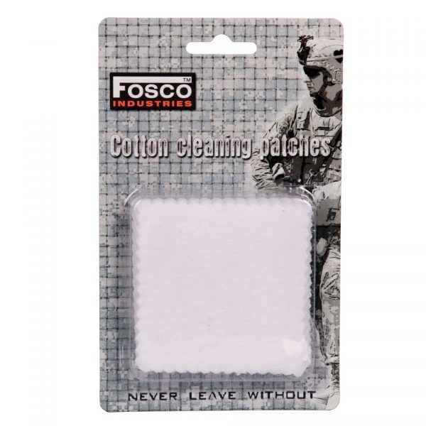 COTTON CLEANING PATCHES Schoonmaak doekjes voor het geweer van 100% katoen 25 stuks.