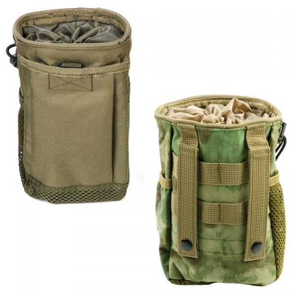 DUMP POUCH5 Deze <strong>opvouwbare dump pouch</strong> van <strong>101 INC</strong> is een onmisbare accessoire voor iedereen die actief bezig is met tactische operaties, airsoft of outdoor activiteiten. Gemaakt van <strong>100% nylon</strong>, met <strong>klittenbandsluiting</strong>, <strong>trekkoord</strong> en <strong>Molle clips</strong> voor eenvoudige bevestiging. Compact, lichtgewicht en toch duurzaam. <strong>Belangrijkste voordelen:</strong> <ul> <li><strong>Opvouwbaar design</strong> voor gemakkelijke opslag</li> <li><strong>100% nylon</strong>: lichtgewicht en slijtvast</li> <li>Voorzien van <strong>klittenband, trekkoord en Molle clips</strong></li> <li>Geschikt voor gebruik tijdens tactische operaties, airsoft en outdoor activiteiten</li> <li><strong>Compacte afmeting</strong>: 20 x 14,5 x 12 cm</li> </ul>