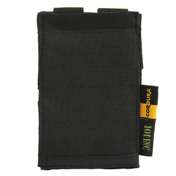 ELASTIC BAND M4 POUCH 12 1 Elastic band M4 pouch gemaakt van polyster en elastan. <strong>Afmeting: </strong>8 x 13 x 0.5 cm Let op! De kleur ICC FG is aan de voorzijde effen groen en aan de achterzijde (molle) in de camo kleur. <div> <div class="colorimg">Zwart</div> </div>