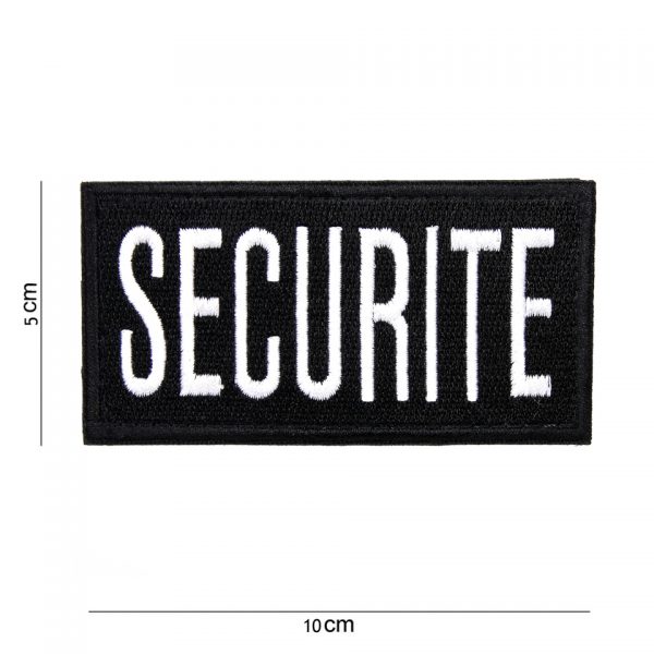 EMBLEEM STOF SECURITE MET KLITTEBAND 11401 5018 Embleem met tekst/afbeelding van stof. &nbsp;