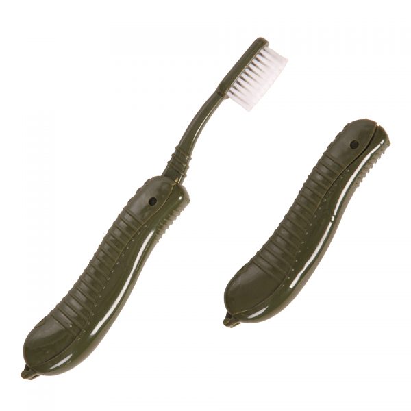 OPVOUWBARE TANDENBORSTEL Opvouwbare tandenborstel Groen van 100% plastic.
