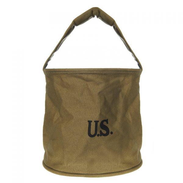 WATEREMMER CANVAS US Wateremmer van 100% canvas met US stempel. <div class="colordesc">khaki</div>